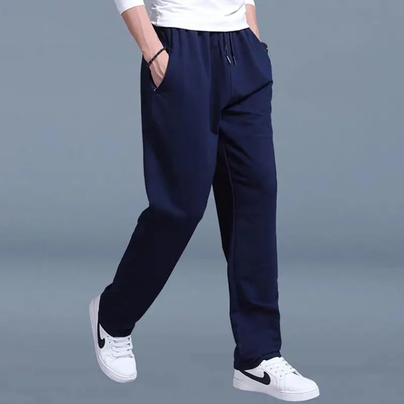 New Straight tube Men Casual Sports Pants Running Workout Men Jogger Sweatpants