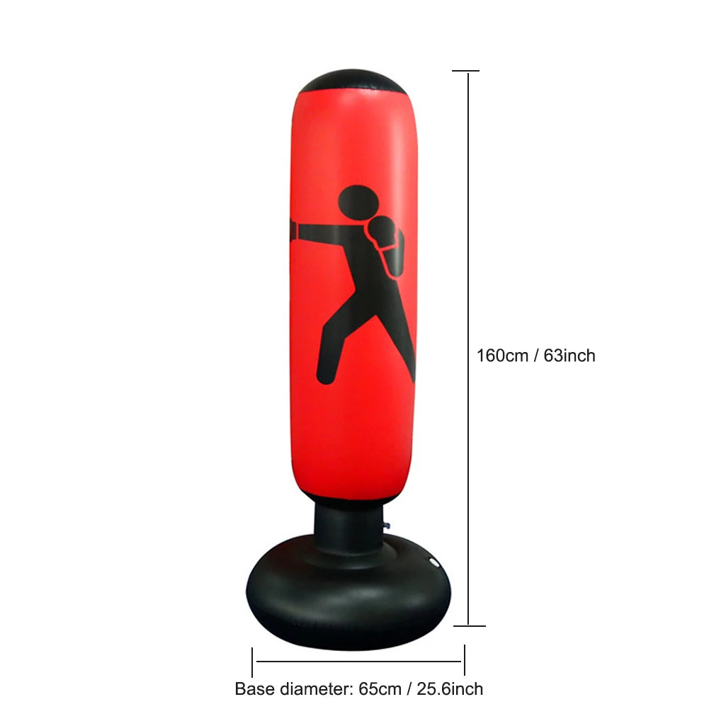 1.2/1.6M Boxing Bag Children's Inflatable Punching Bag Gym Fitness Boxing