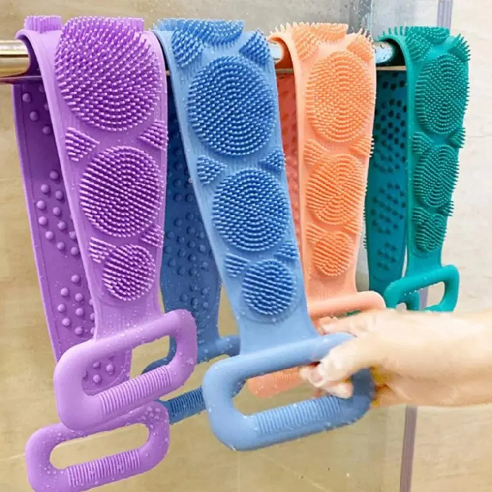 1pc Body Sponge Silicone Body Scrubber Brushes Bath Towels Scrubber