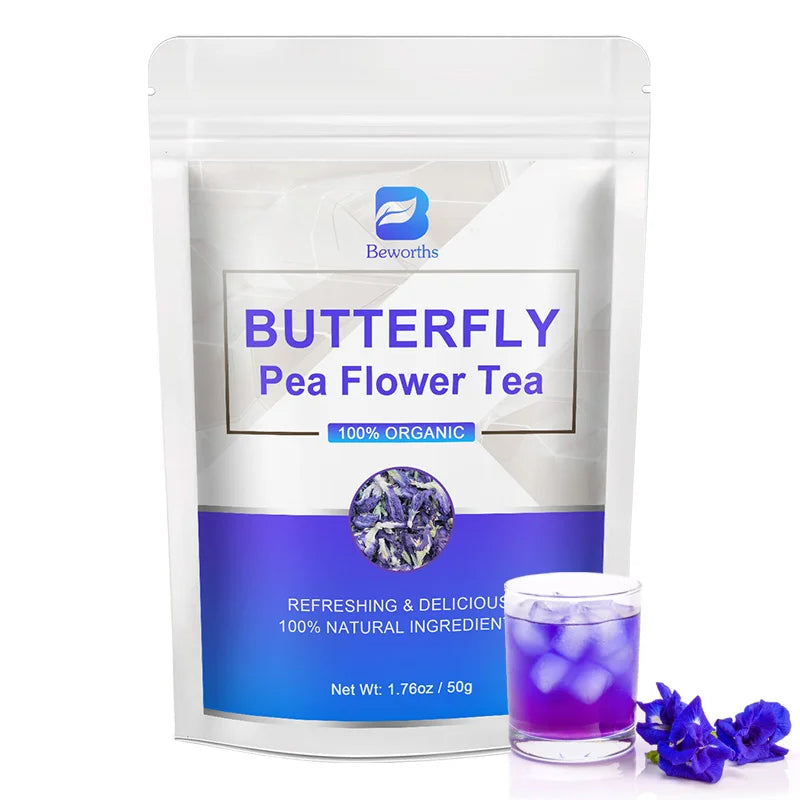 Natural Butterfly Herb Extract Enhances Immunity, Rich in Vitamin C and E Antioxidant Supplements for Beauty