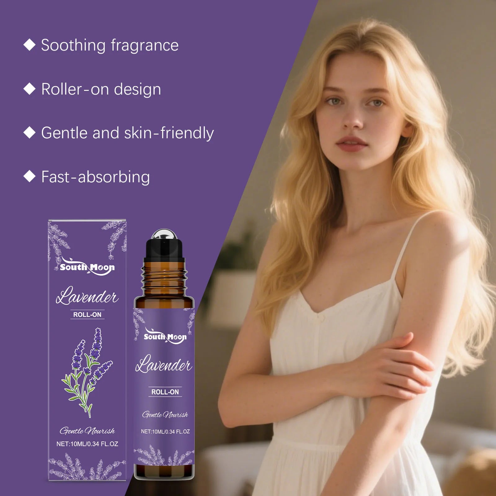 Lavender Body Fragrance Essential Oil Relaxing Mood Improve Anxiety Soothing Skin