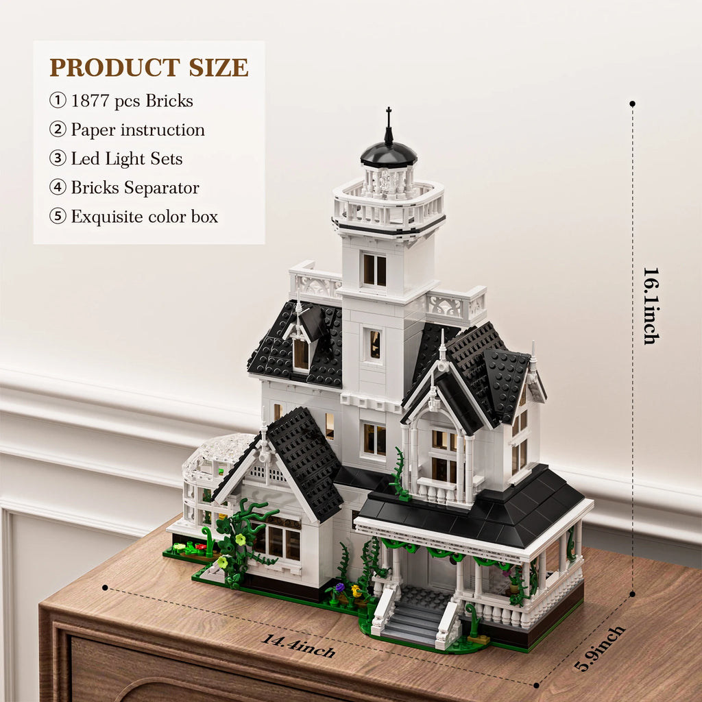 1877 Pcs Magic House Blocks Set Owens House Building Set Creator Architecture Model