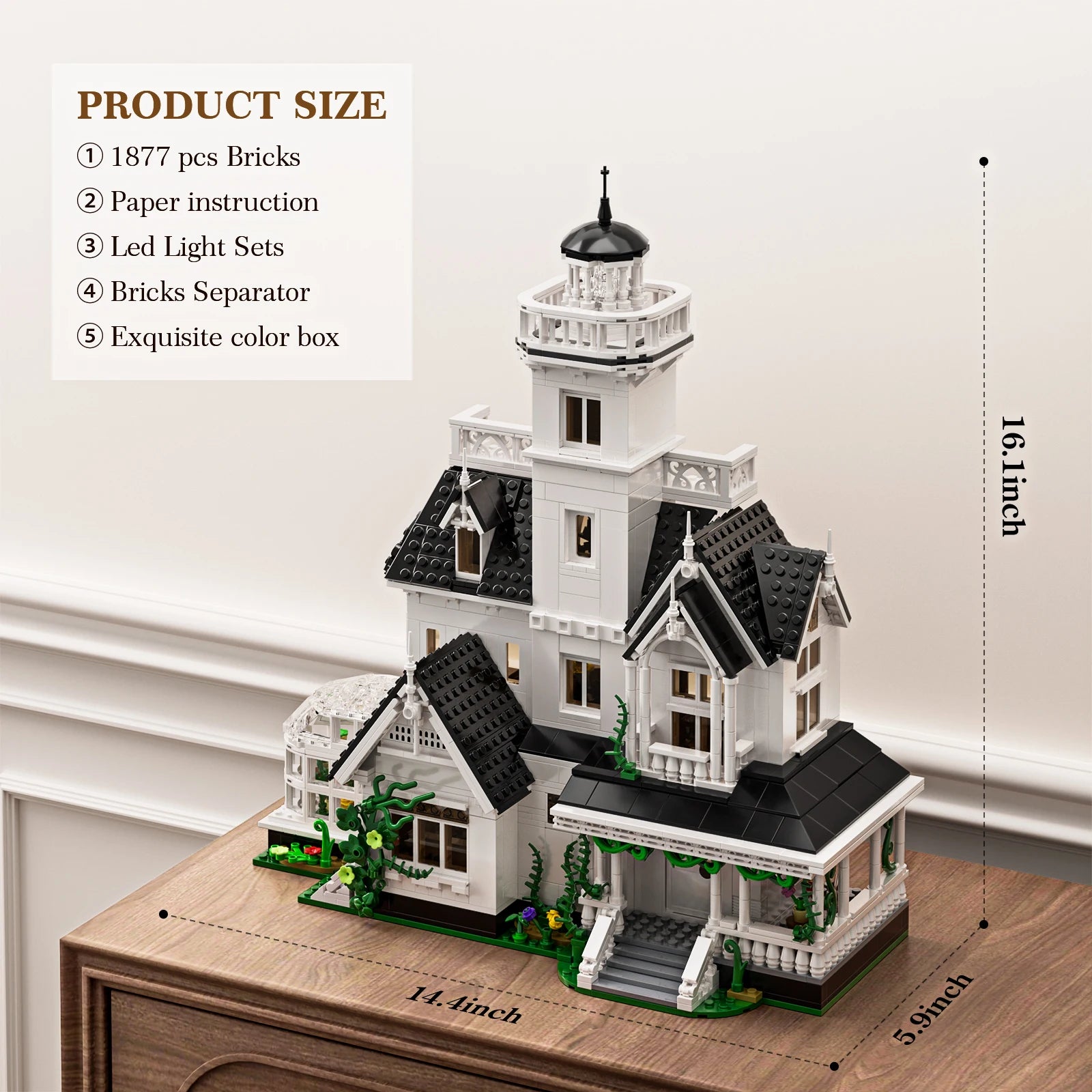 1877 Pcs Magic House Blocks Set Owens House Building Set Creator Architecture Model