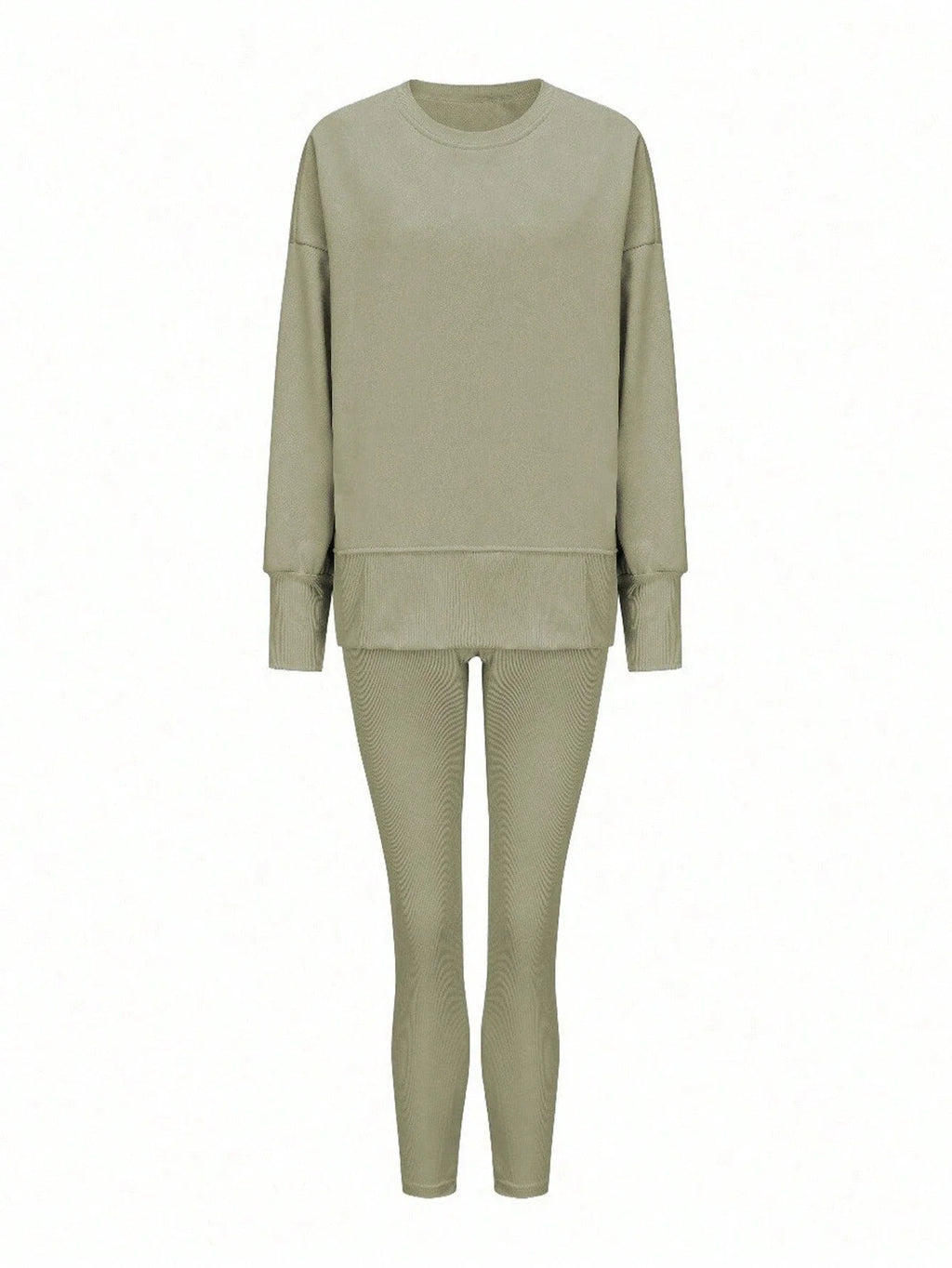 Women 2 Piece Set Casual Loose Sweatshirt And Skinny Pants Fall Outfit