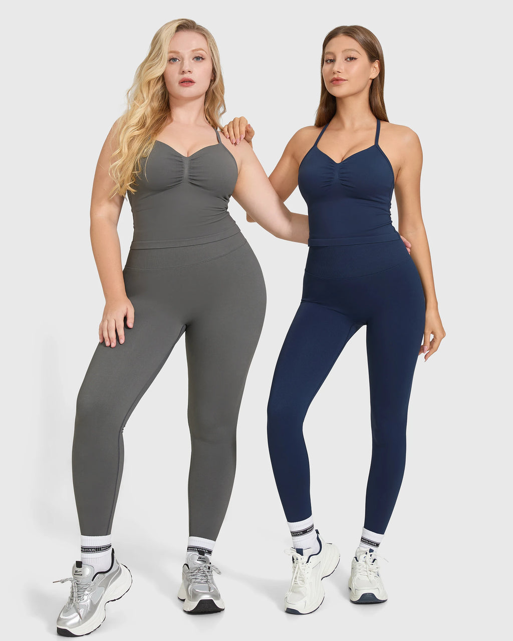 Women's Yoga Set 2 Piece High Waist Yoga Leggings Sleeveless Sports Bra Activewear Workout