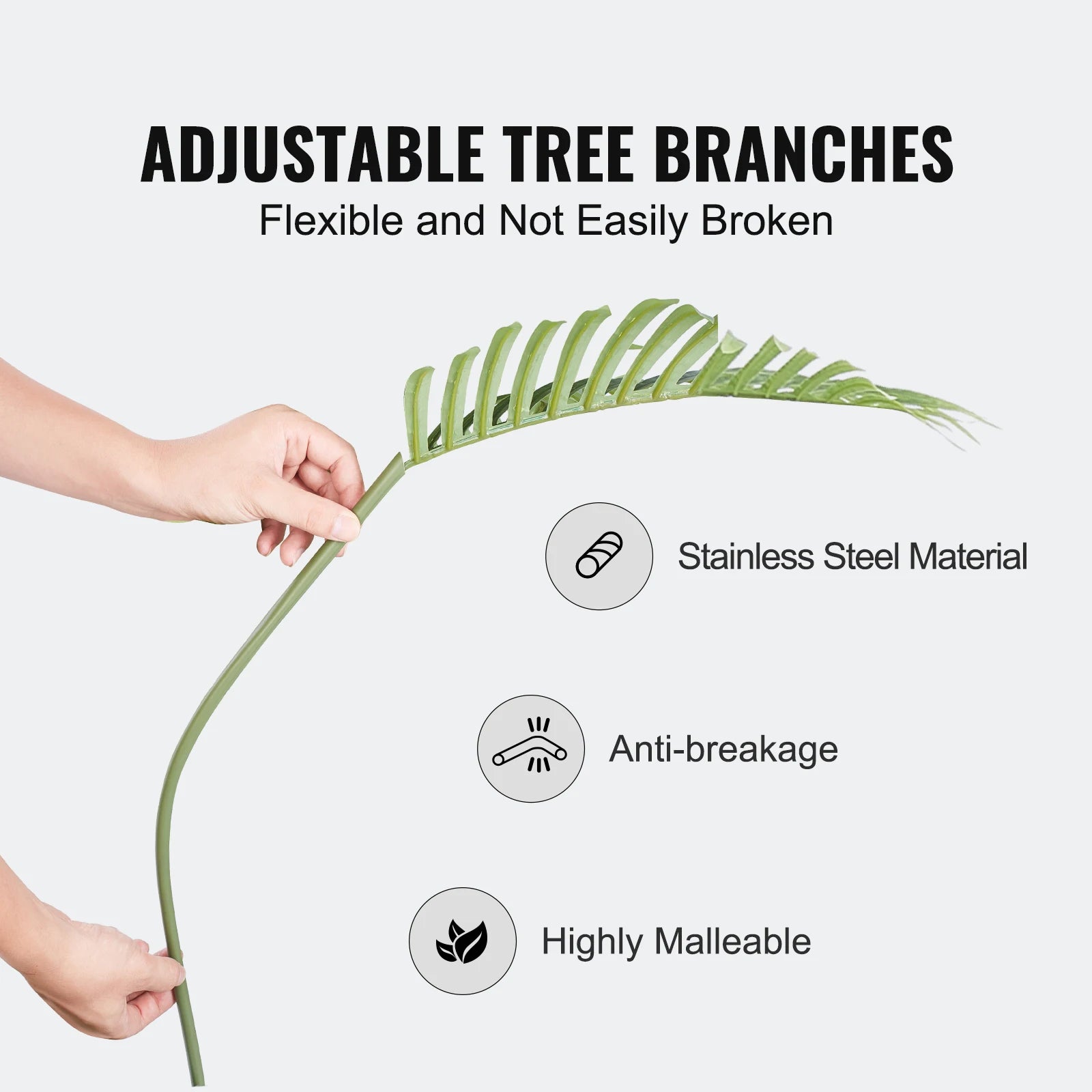 Palm Tree 4/5/6 FT Faux Plant Secure PE Material & Anti-Tip Tilt Protection