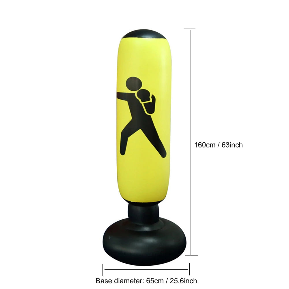 1.2/1.6M Boxing Bag Children's Inflatable Punching Bag Gym Fitness Boxing