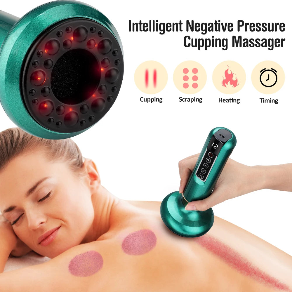 Electric Cupping Massager Vacuum Suction  Anti Cellulite
