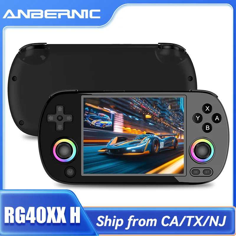 Handheld Game Console 4'' Screen Linux System Joystick Lighting Effect