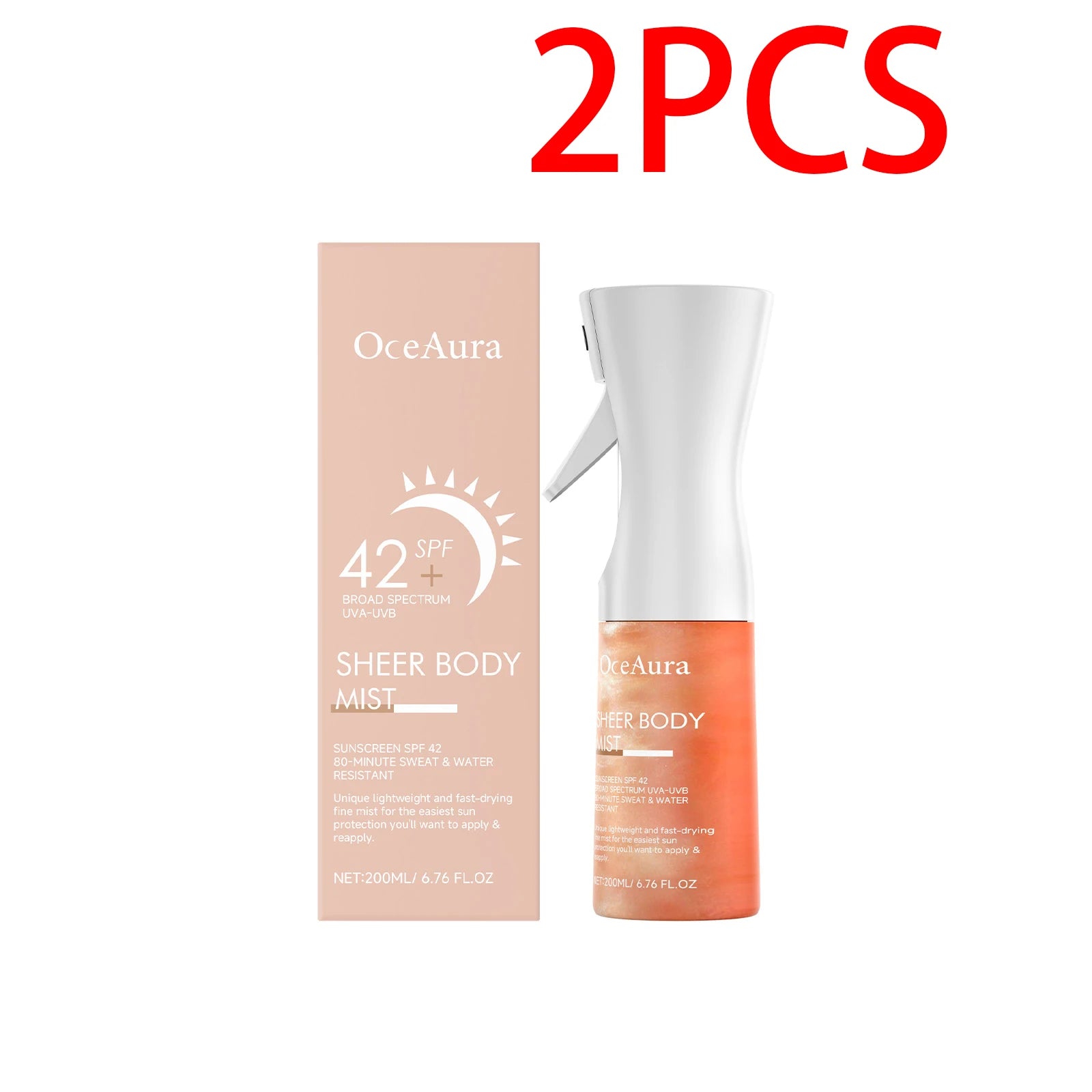 Sunscreen Spray Hyaluronic acid Body Sun Block Isolation Mist Lasting UV Protector