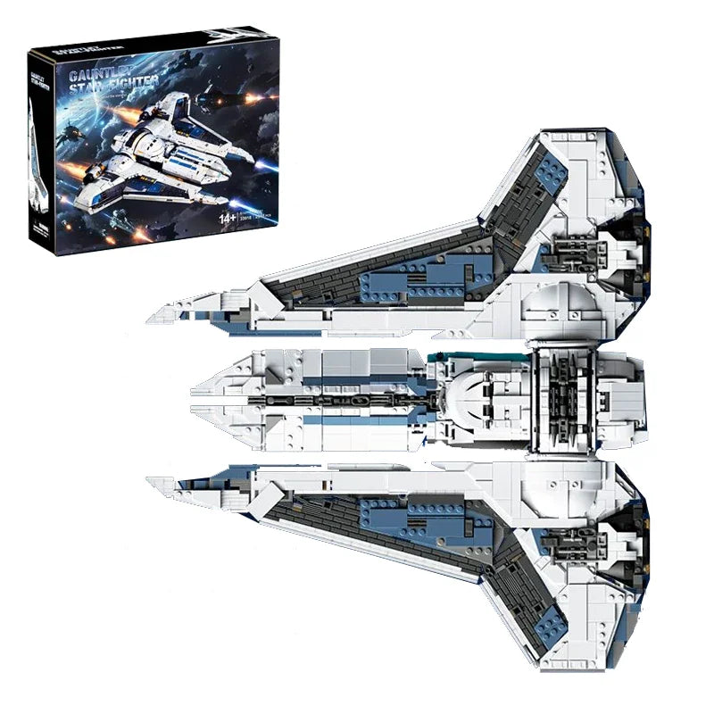 2948PCS Space War MOC Starfighter Kom'rk-class Fighter Building Blocks Movie Spaceship Model High-Tech Puzzle