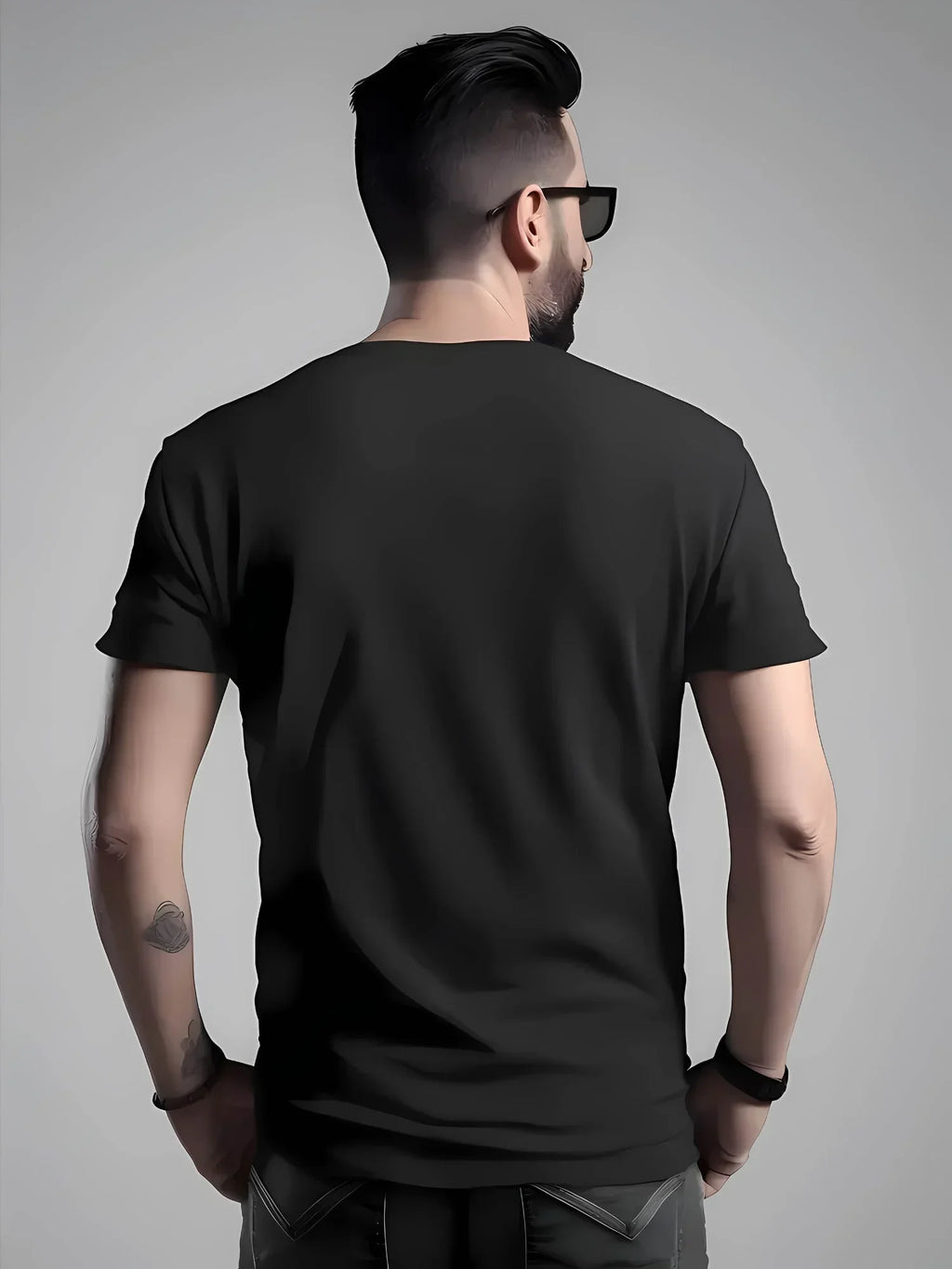 T-shirt Pure Cotton Flat Print Large Size Round Neck Short Sleeve Men's and Women's Top T-shirt