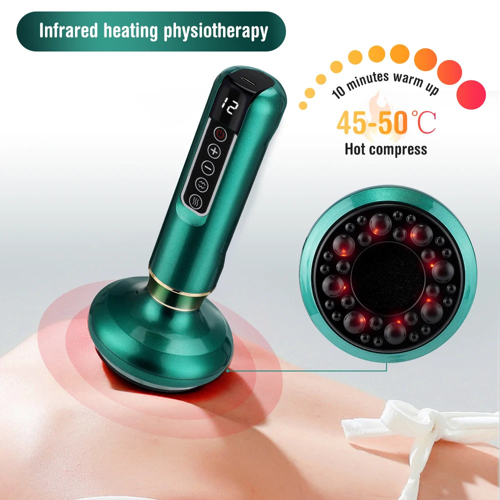 Electric Cupping Massager Vacuum Suction  Anti Cellulite