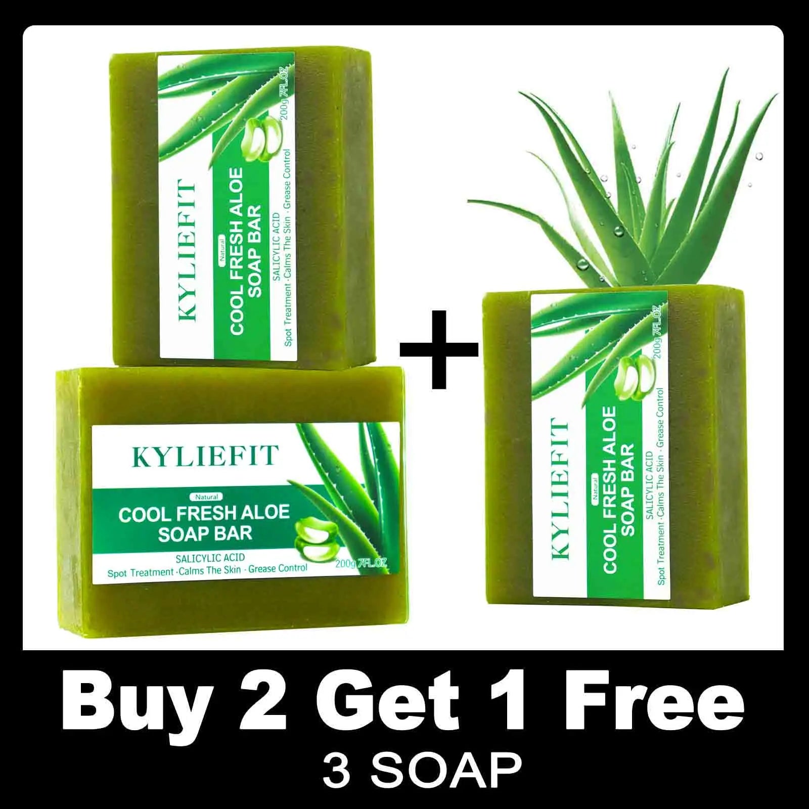 Aloe Brightening Soap Bar, 200g