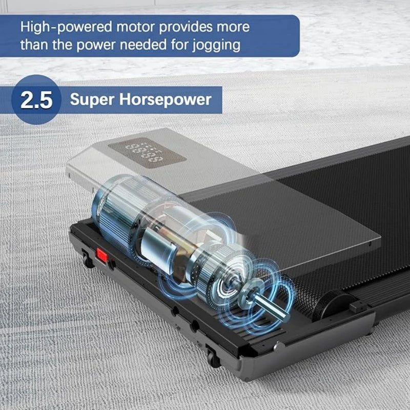 300lbs Treadmill for Home 2.5HP Treadmills Walking Pad LCD Digital Data Display
