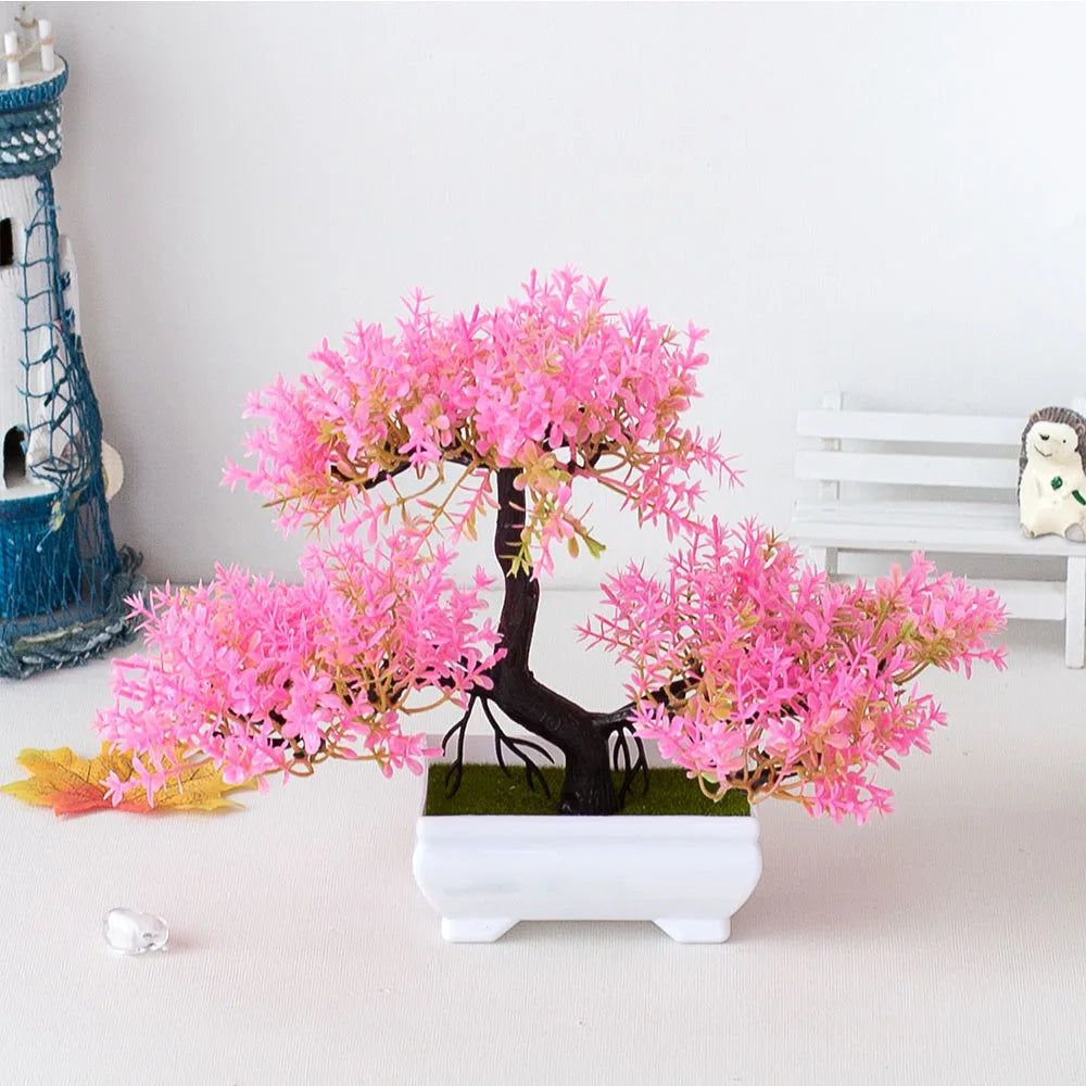 Artificial Plants Decoration Potted Bonsai Small Tree Pot Fake