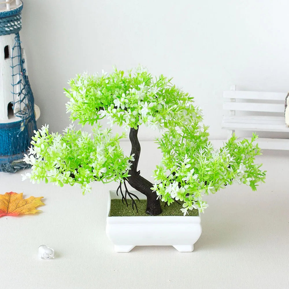 Artificial Plants Decoration Potted Bonsai Small Tree Pot Fake