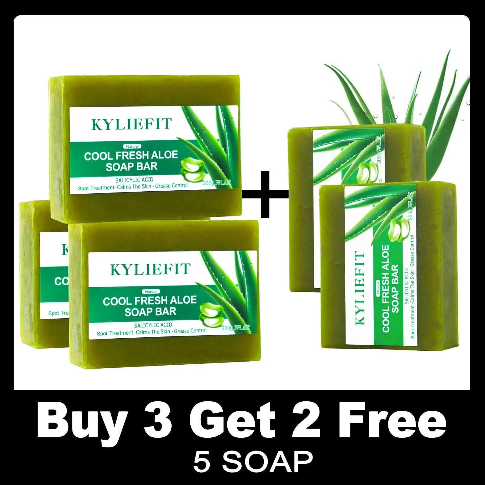 Aloe Brightening Soap Bar, 200g