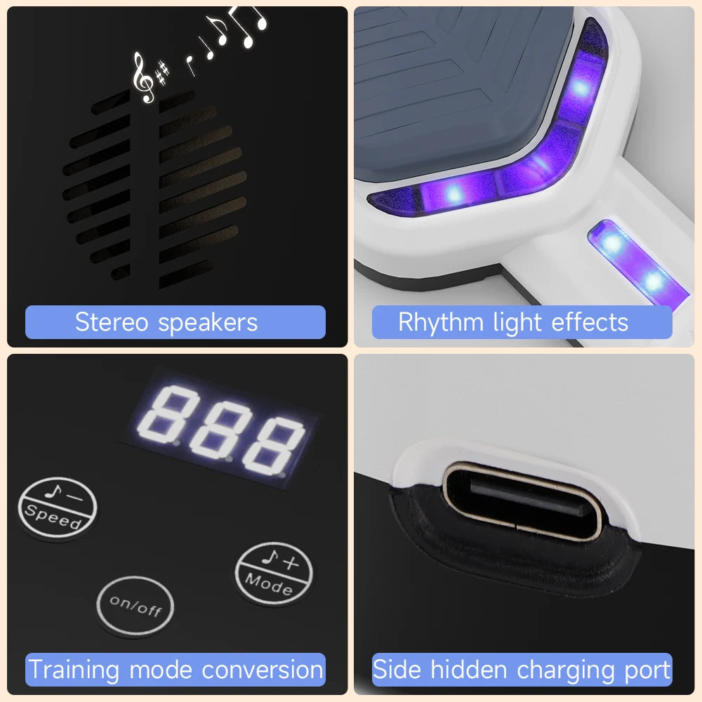 Music Boxing Machine, Boxing Wall Mount Machine for Adults Teens, Smart Bluetooth Punching Trainer with Gloves