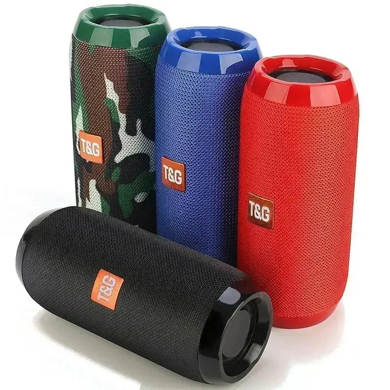Portable Bluetooth Speaker, Wireless TWS Pairing IPX5Waterproof 1200mAh Battery TF FM Radio