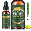 Mullein Drops for Lungs - Mullein Leaf Extract for Lung Detox & Cleanse, Support for Respiratory,