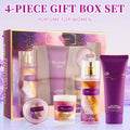 Women's Fragrance Sets 3.4fl.oz Body Mist, 3.4fl.oz Body Lotion, 3oz Candle and 2oz Bath Bomb 4 Pcs