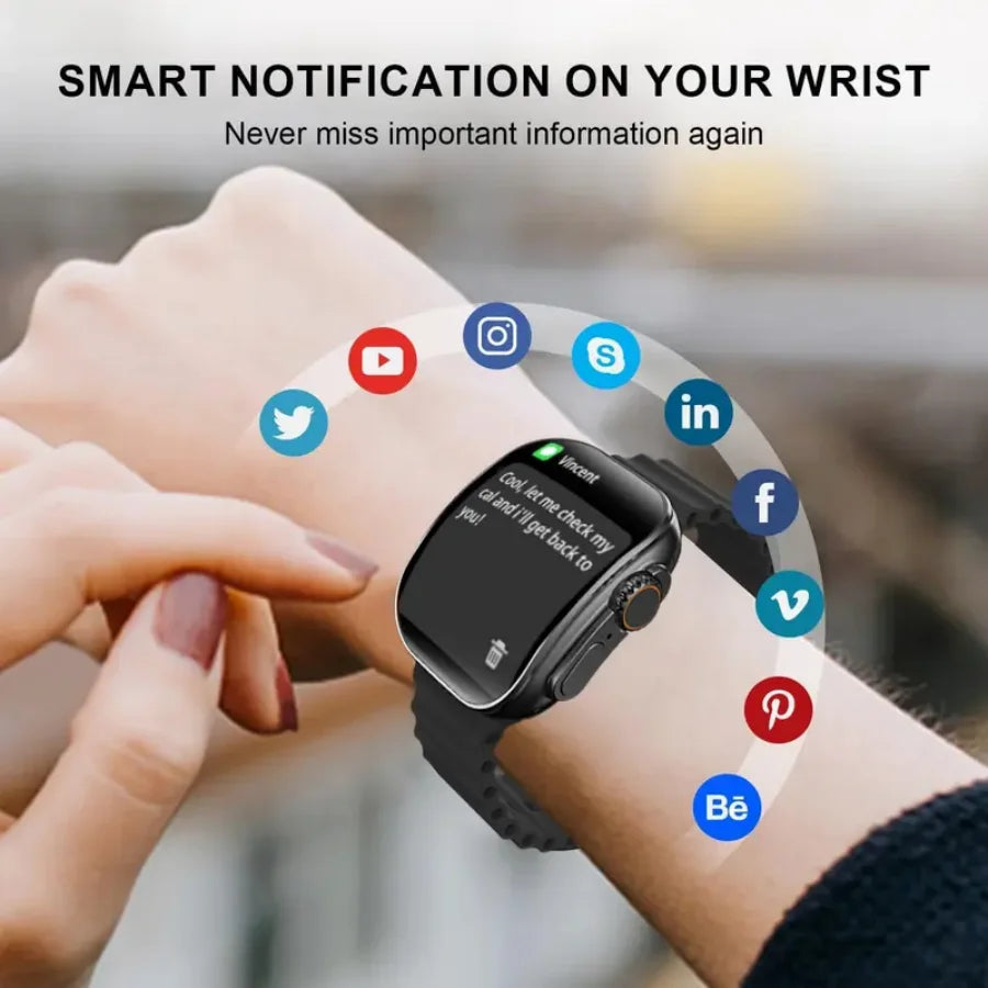Smartwatch , IP67 Waterproof2.02" HD Fitness Watch with 100+ Sport Modes, Fitness Tracker Watch