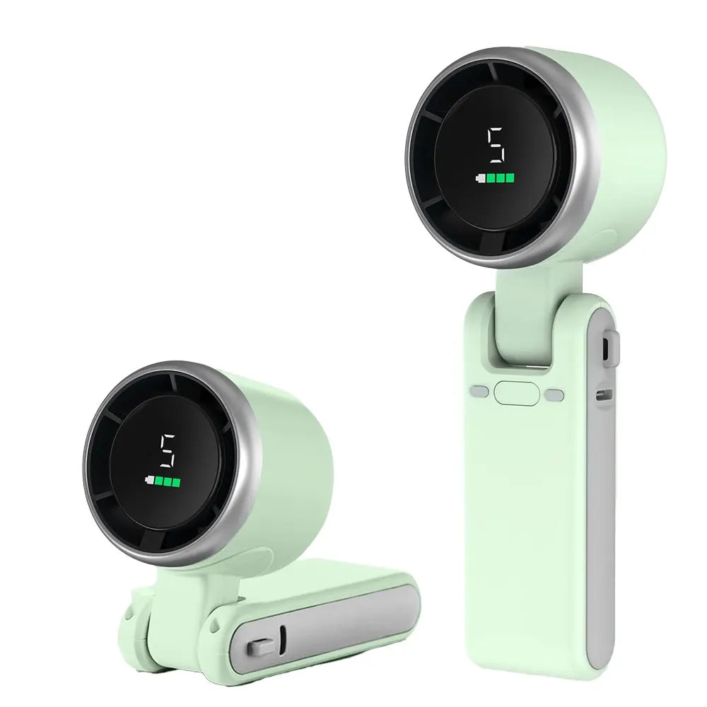 4000mAh Portable Handheld Turbo Fan 180° Angle Adjustable Strong Powerful Wind Rechargeable