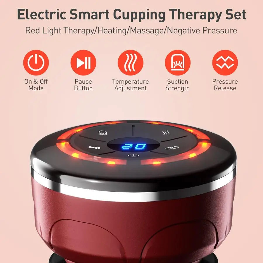 Smart Cupping Therapy Set Cellulite Massager with 6 Massage Cups