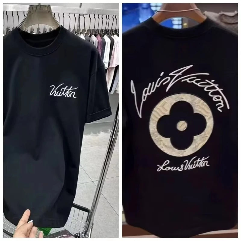 Cotton Shirt High Quality Harajuku Short Sleeve O-Neck T-shirt
