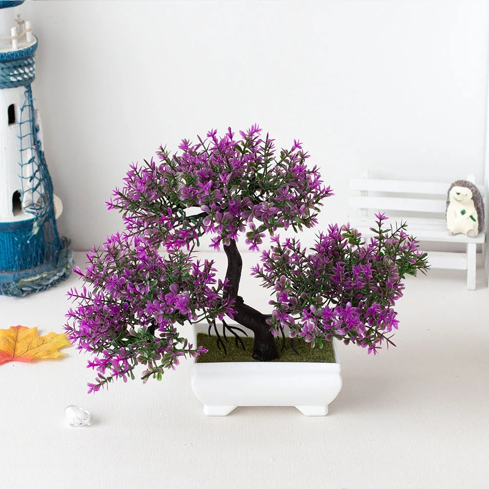 Artificial Plants Decoration Potted Bonsai Small Tree Pot Fake