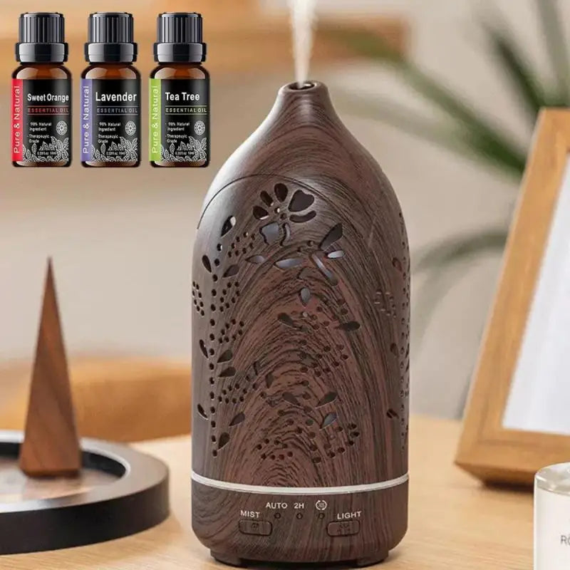 Aromatherapy Diffuser with 7 Color LED Lights  The Perfect Gift Idea for Home, Office, or Spa, Features Auto Shut-Off