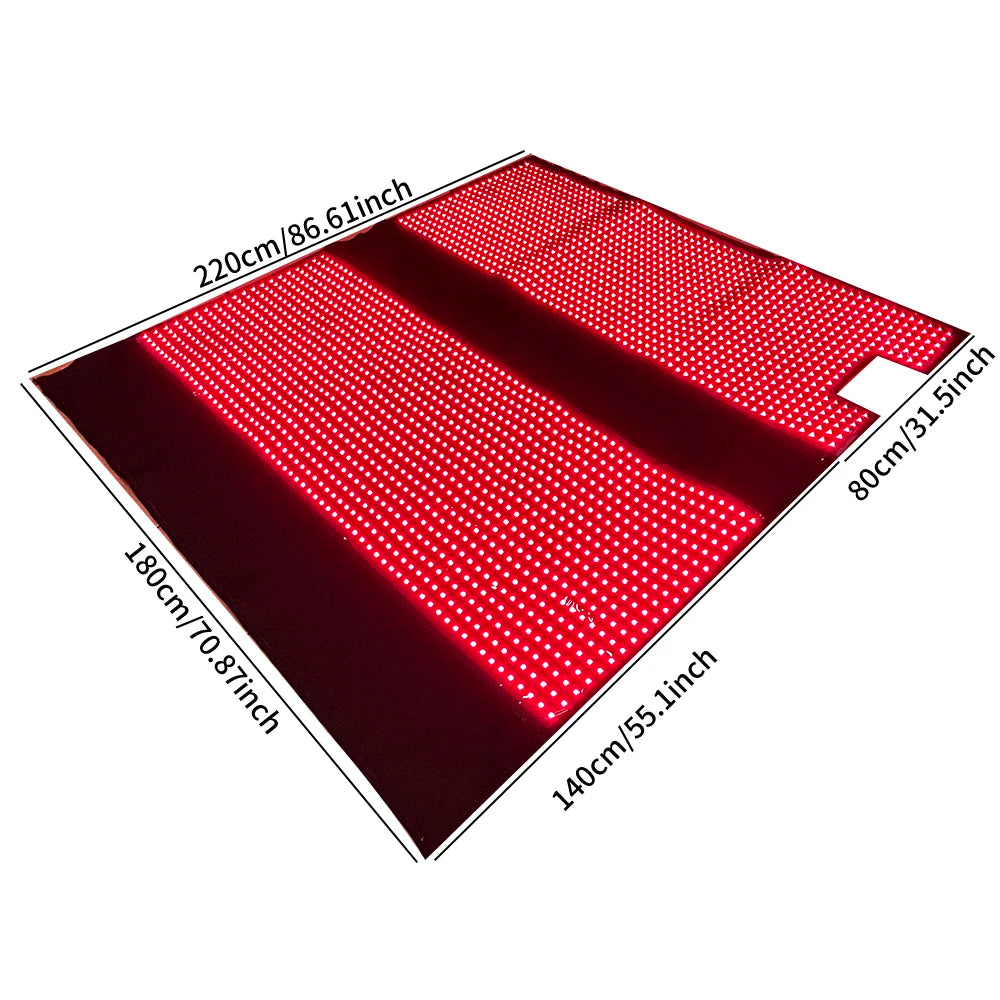 71" Red Light Sleeping Bag Full Body Relax Led Red Light Blanket Whole Body Led Infrared Sleeping Bag Red Light Mat