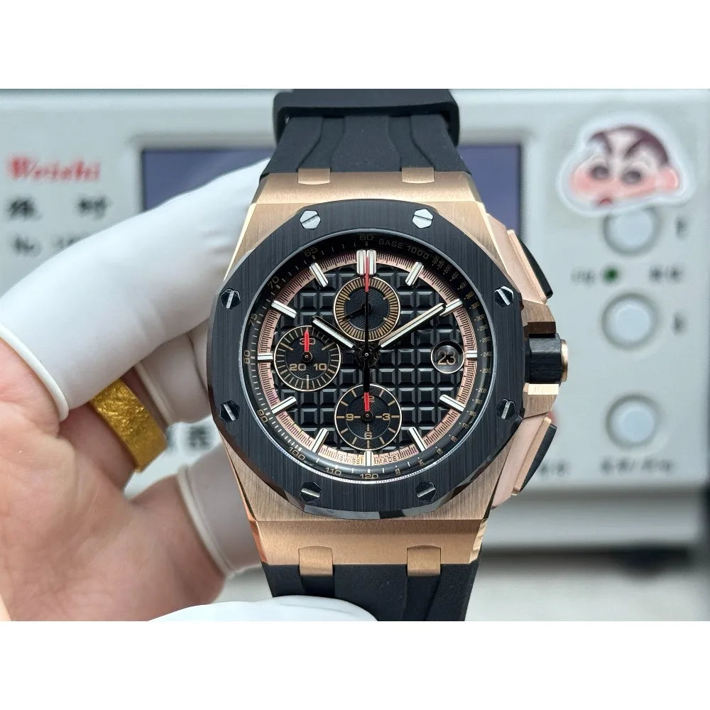 2026 New A+ Top-Tier Reissue Watch Rose Gold Chronograph