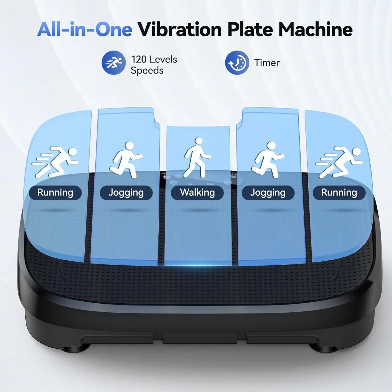 Vibration Plate Fitness Multi-Function Vibration Trainer 330lbs