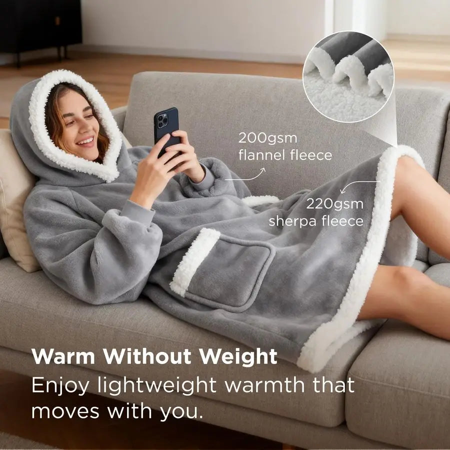 Blanket Hoodie, Wearable Blanket Hoodie