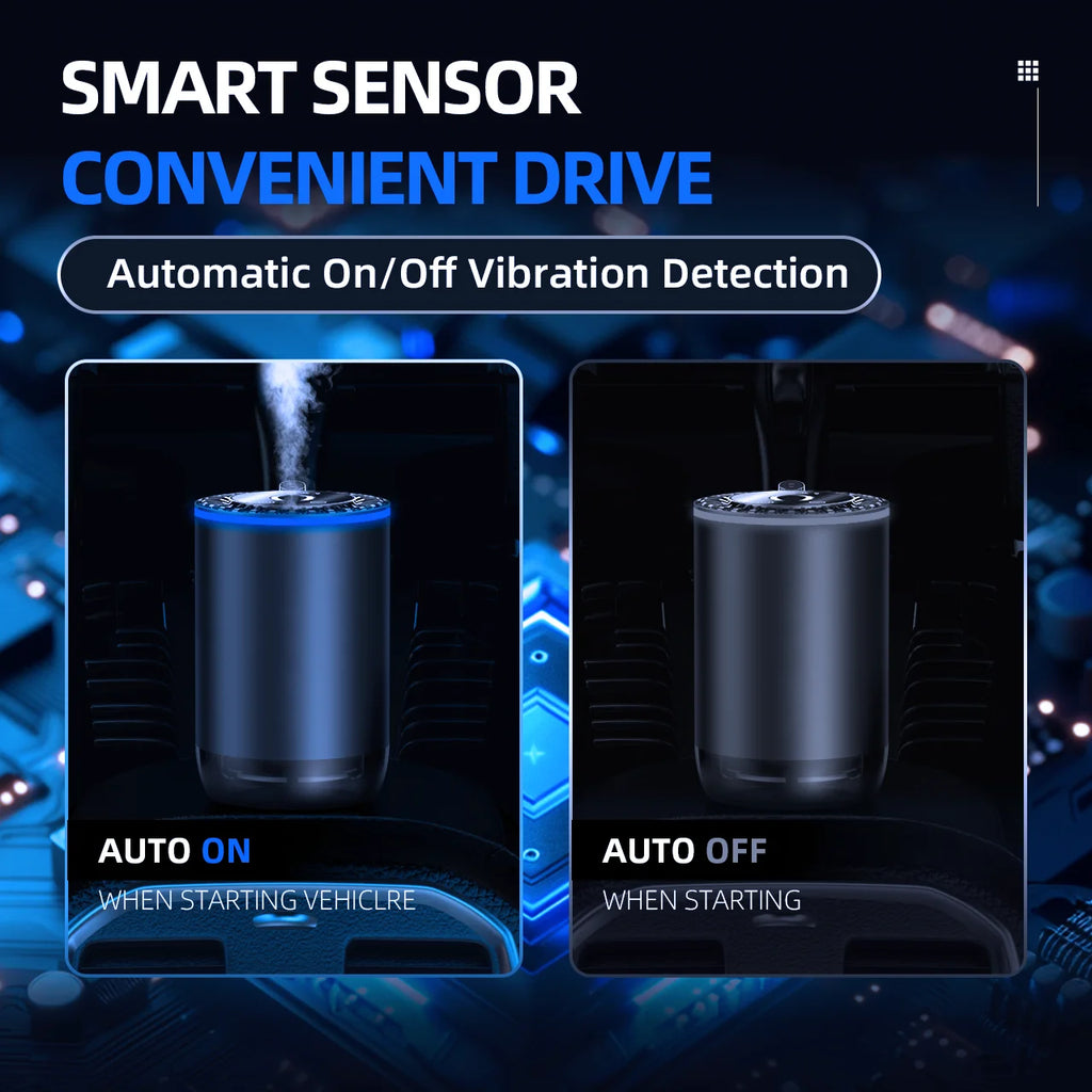 Smart Car Air Freshener, 160ML Car Fresheners Diffuser Long Lasting 6 Months with RGB Lights and Star Lights,