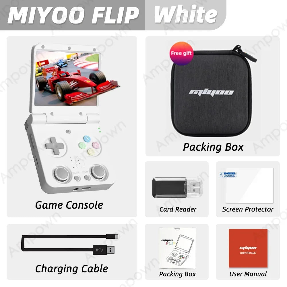 Handheld Game Players 3.5''IPS Screen Linux System Onion OS Video Game Consoles Free Storage Bag