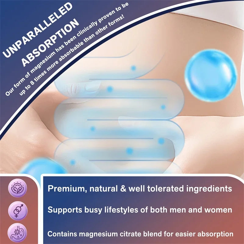 Magnesium Complex Capsules - Bone & Heart, Glycine, Citrate, Malate, Aspartate, Gluconate, Ascorbate, Taurine
