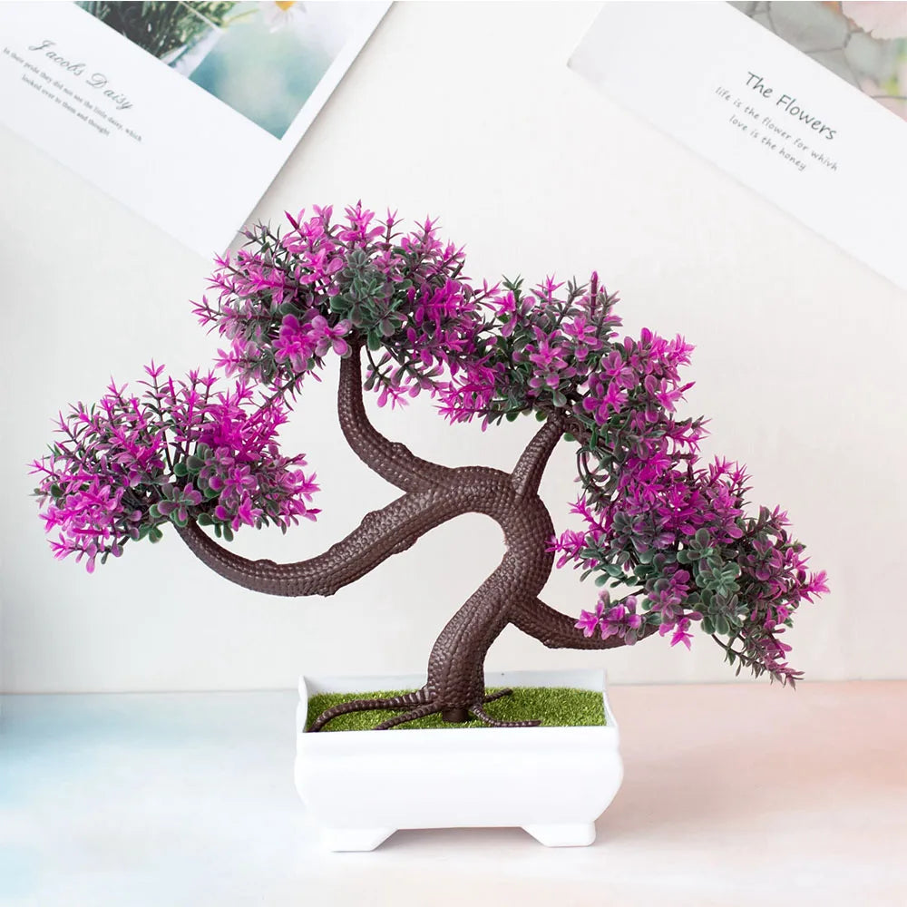 Artificial Plants Decoration Potted Bonsai Small Tree Pot Fake