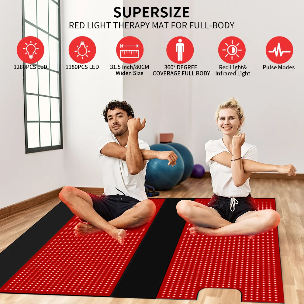 71" Red Light Sleeping Bag Full Body Relax Led Red Light Blanket Whole Body Led Infrared Sleeping Bag Red Light Mat