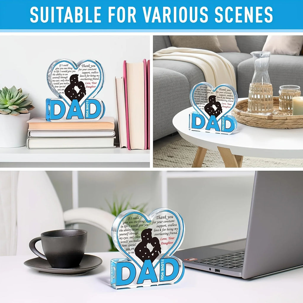 Dad Acrylic Plaque Gifts for Dad Christmas Gifts FromDaughter