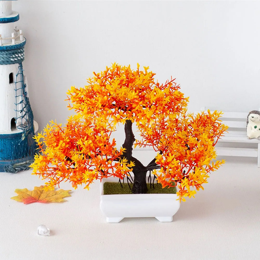 Artificial Plants Decoration Potted Bonsai Small Tree Pot Fake