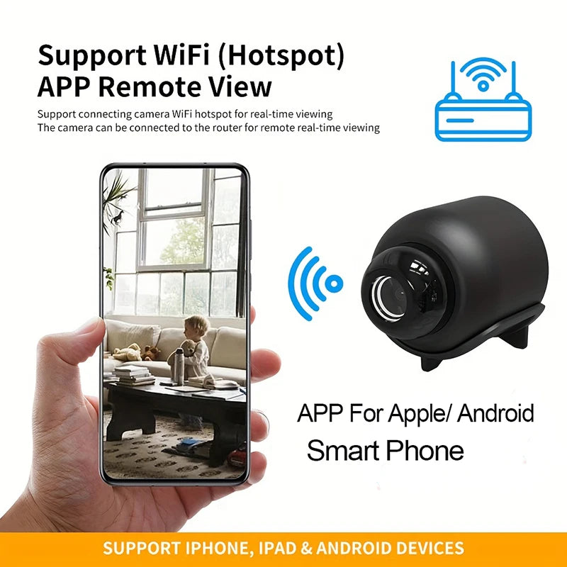 New X5 Mini Camera 1080P Clear Night Vision Motion Detection Wireless WiFi