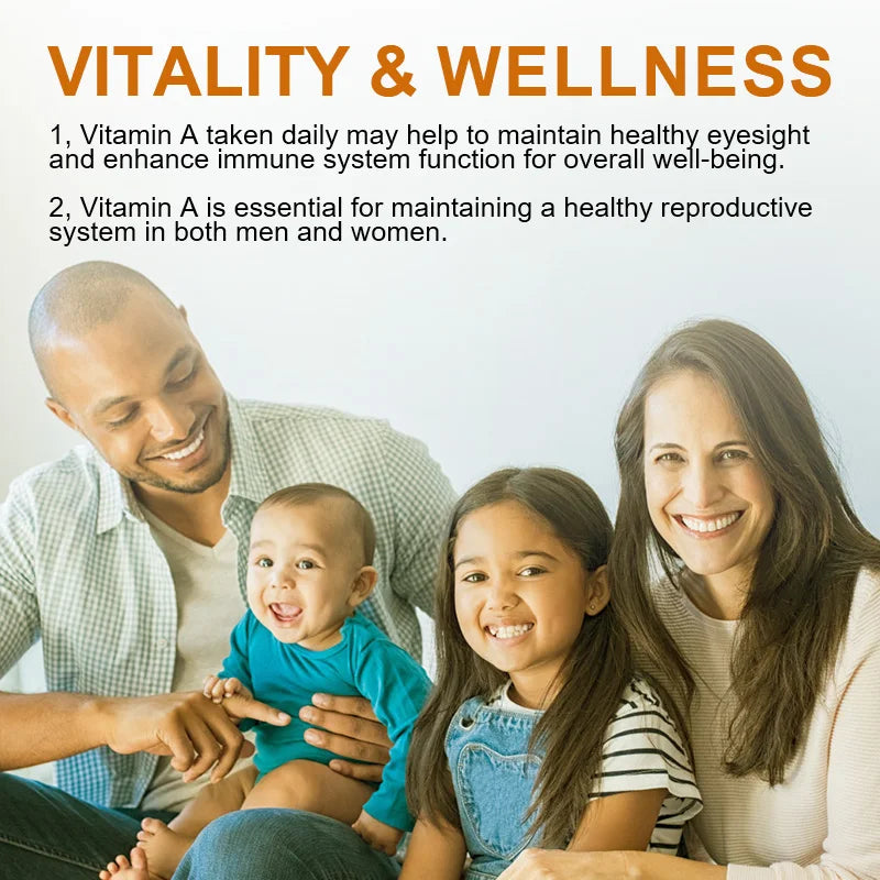 Vitamin A Capsules Effectively Antioxidant Skin Care Enhances Immunity and Supports Eye and Bone Health