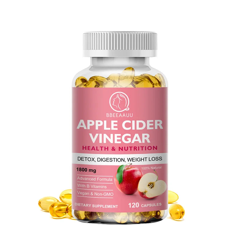Apple Cider Vinegar Capsules Weight Management Detox Relieve Bloating and Constipation Weight Loss Slimming Products