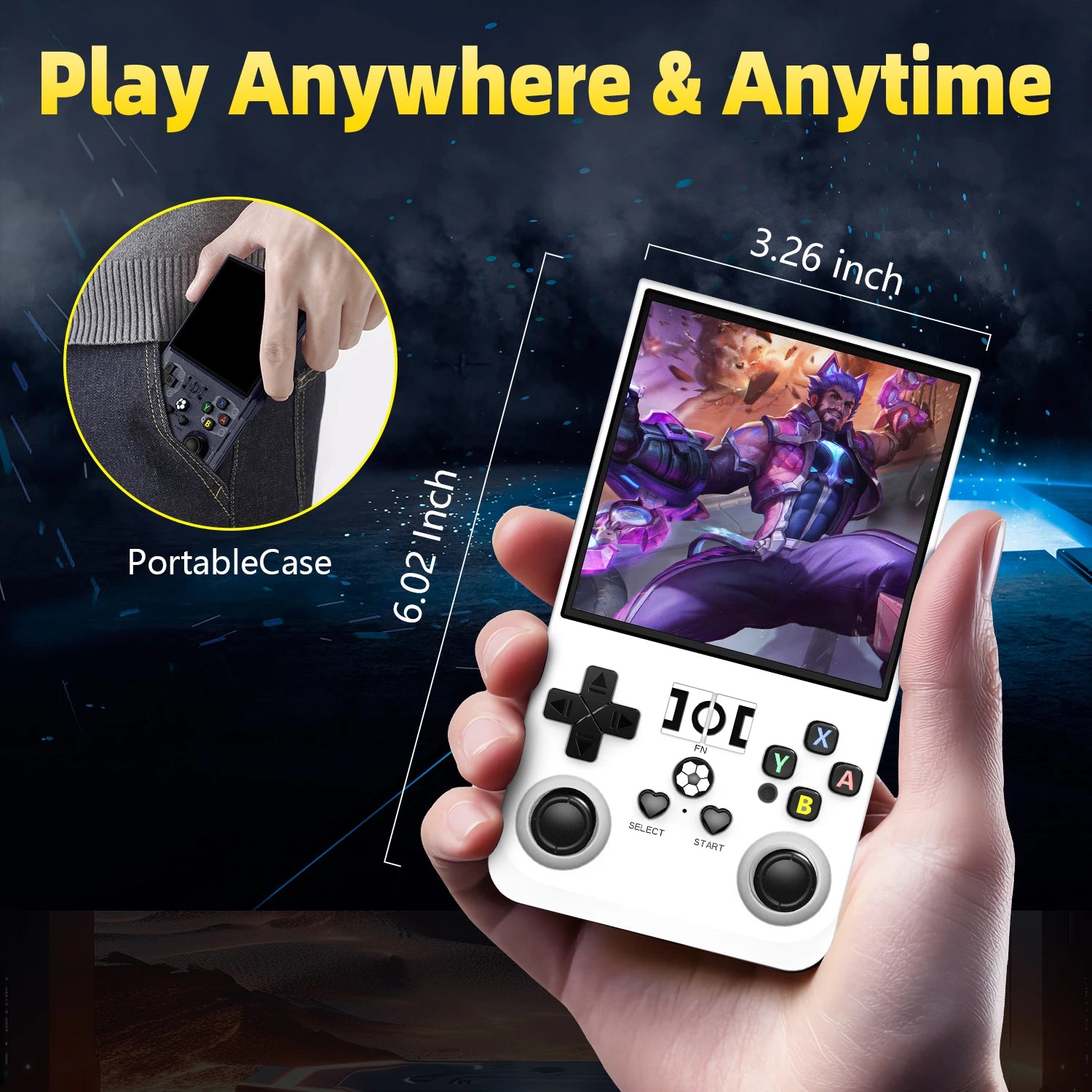Handheld Game Console 4.0 Inch 64/128GB RK3326 Chip Retro Portable Video Game Player Open Source Pocket Console