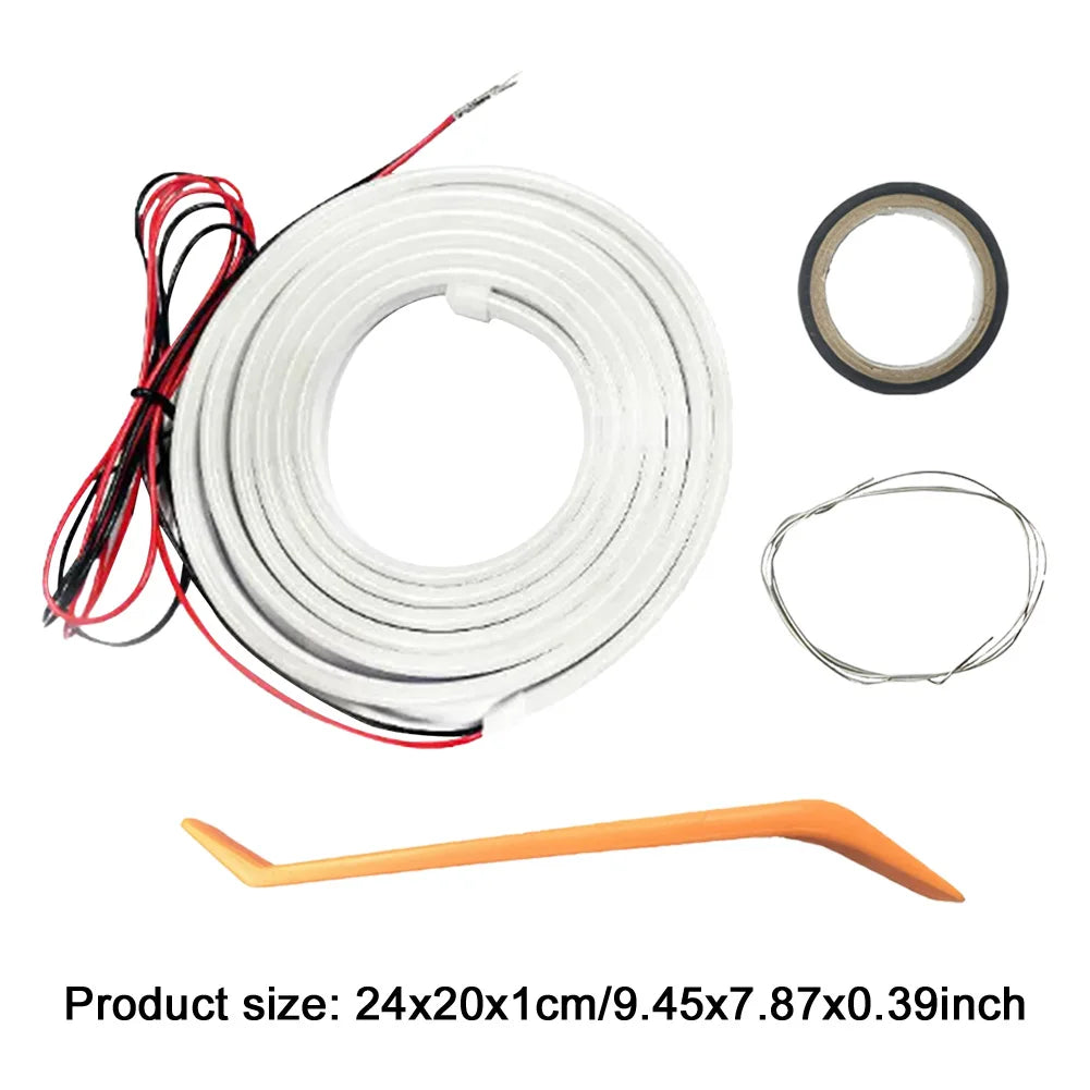 2/4M Car High Brightness Trunk Lighting Ambient Light Interior Decoration Led Wireless Automatic Sensing Tailgate Light Strip