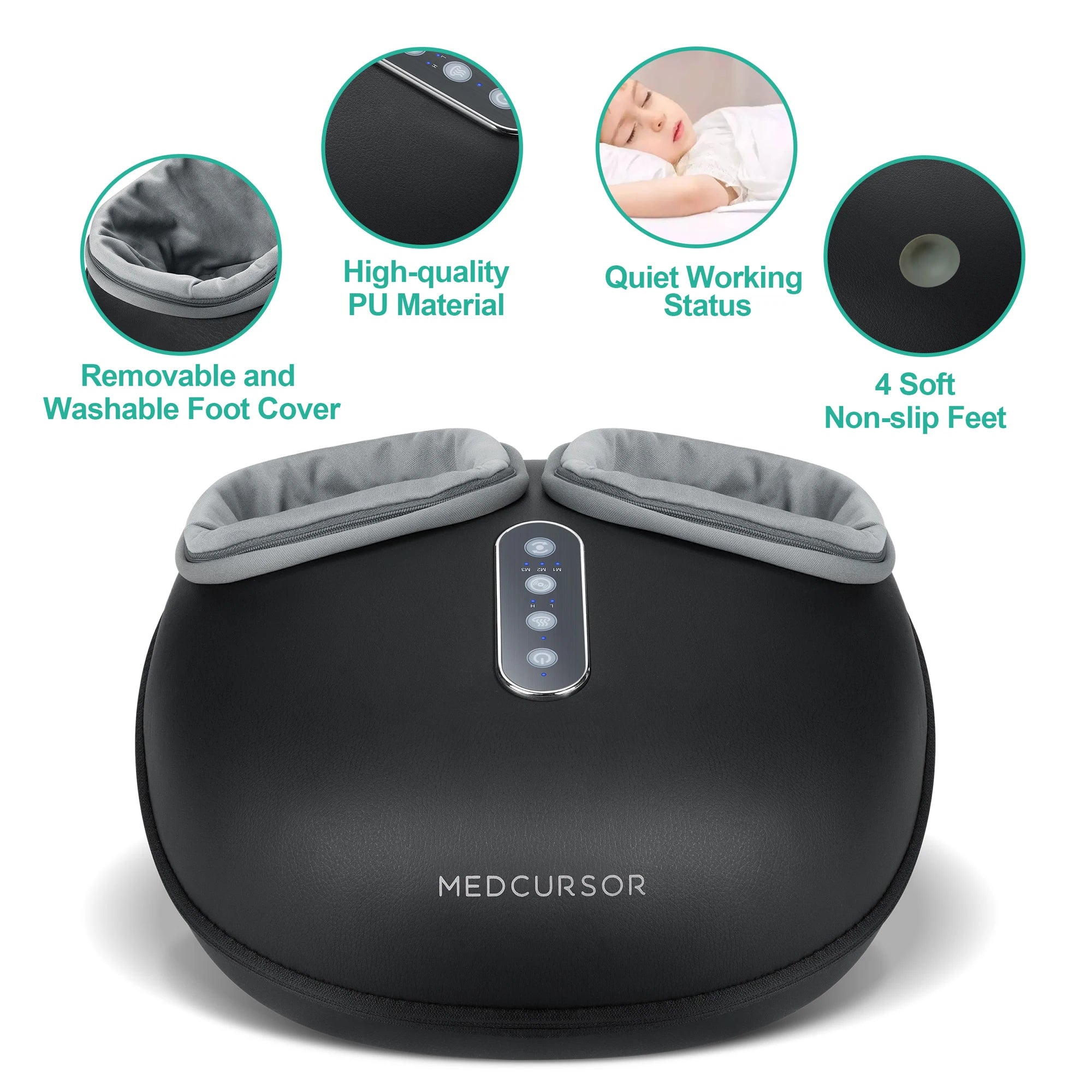 Foot Massager Machine with Heat Roller Muscle Relaxation