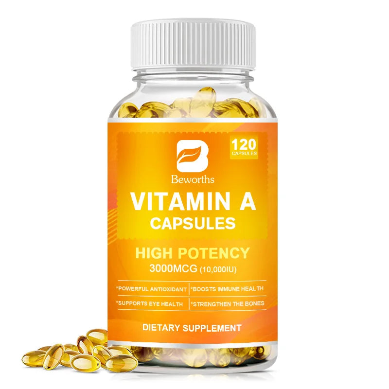 Vitamin A Capsules Effectively Antioxidant Skin Care Enhances Immunity and Supports Eye and Bone Health